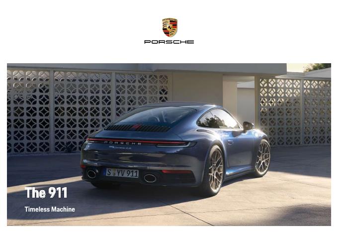 Рекламный буклет Porsche 992 UK